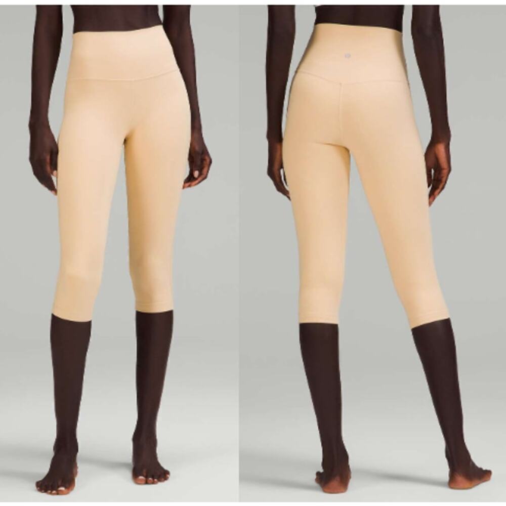 Lululemon Athletica Align High-Rise Crop Leggings 7" Prosecco Women's Size 2 NWT